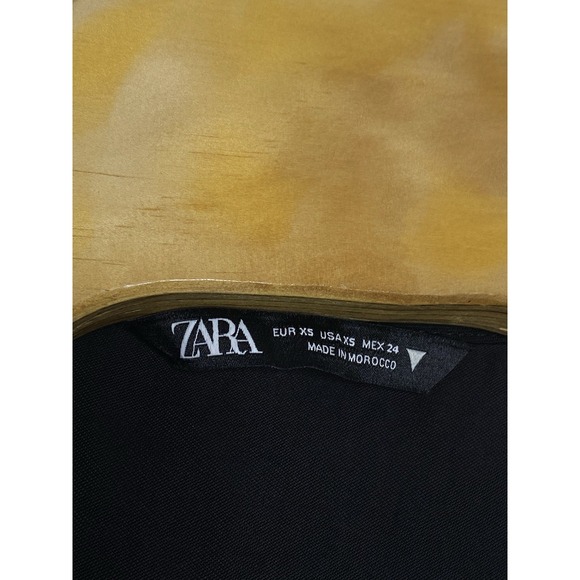 Zara Women's Ruffle Tiered Long Sleeve Baby Doll Dress Black XS - Picture 7 of 8